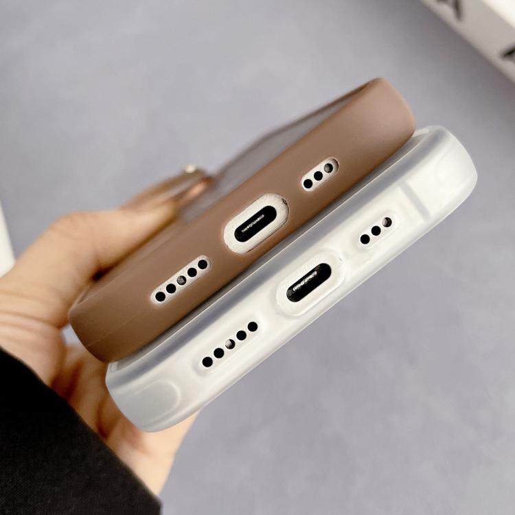 Funda híbrida TPU y PC con marco de Lente de diamante para iPhone 14 Magsafe (Morado)