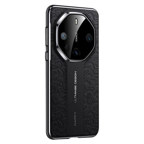 Funda de Cuero Huawei Mate 60 Rs Ultimate Cloud Dragon Pattern (Negra)