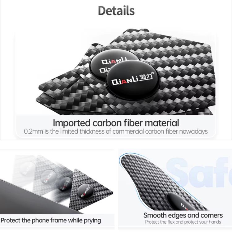 Outil de levier multifonctionnel en fibre de carbone à haute résistance Qianli en forme d'hexagramme