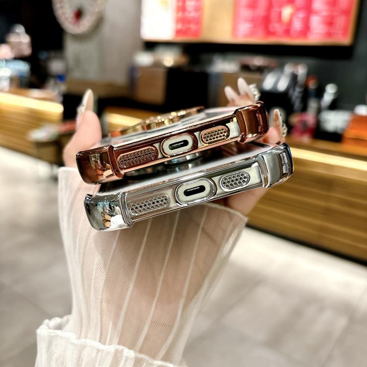 Estuche para Teléfono con Soporte Magsafe para iPhone 11 Pro con Película para Lente (Gris Titanio)