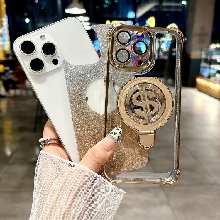 Funda para Teléfono iPhone 12 con Soporte Magsafe y Película para Lente (Rosa)