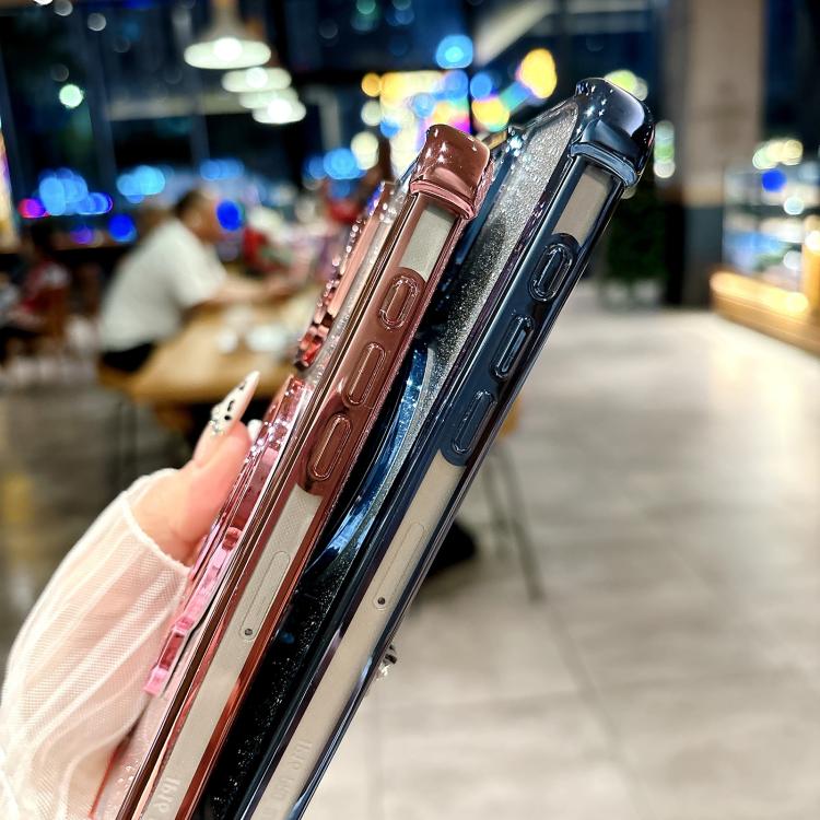 Funda para Teléfono con Soporte Magsafe y Película para Lente para iPhone 14 (Azul)