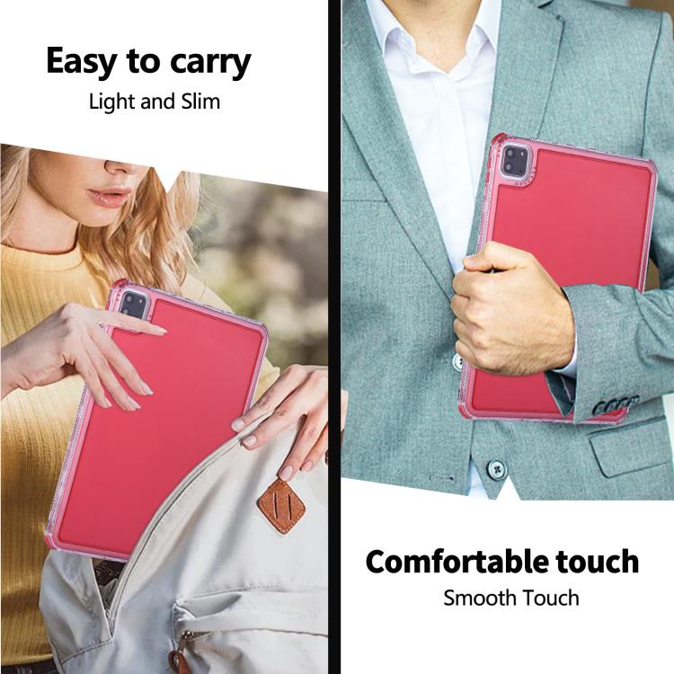 Funda híbrida para iPad Pro 11 (2024) Dream TPU y PC 3 en 1 (Roja)