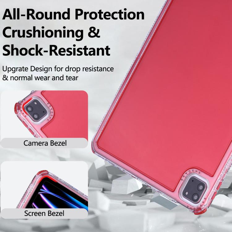 Funda híbrida para iPad Pro 11 (2024) Dream TPU y PC 3 en 1 (Roja)