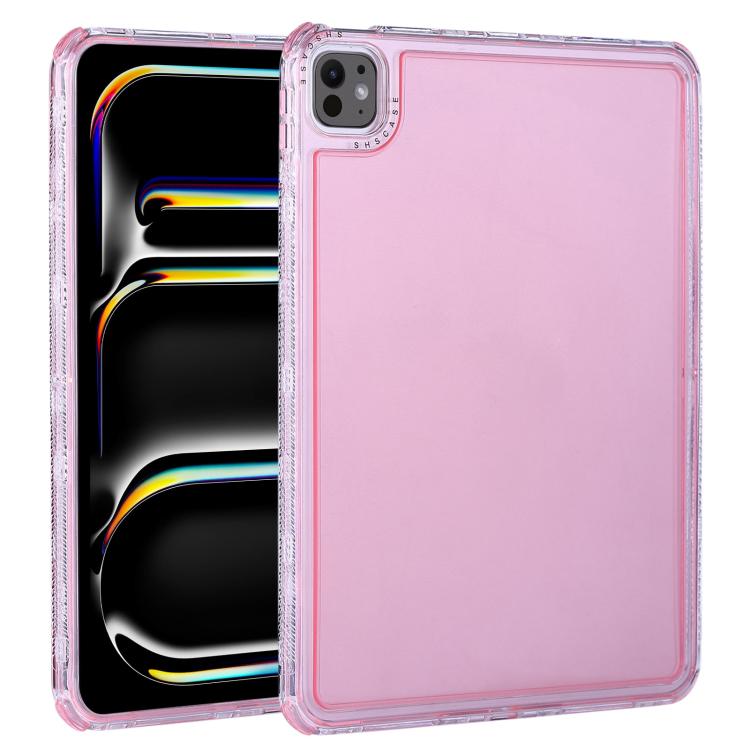 Funda híbrida para iPad Pro 11 2024 Dream TPU y PC 3 en 1 (Rosa)