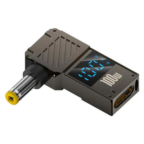 Adaptador de Pantalla Digital Tipo C a CC 5,5 x 2,5 mm para Carga de Computadora 100 W