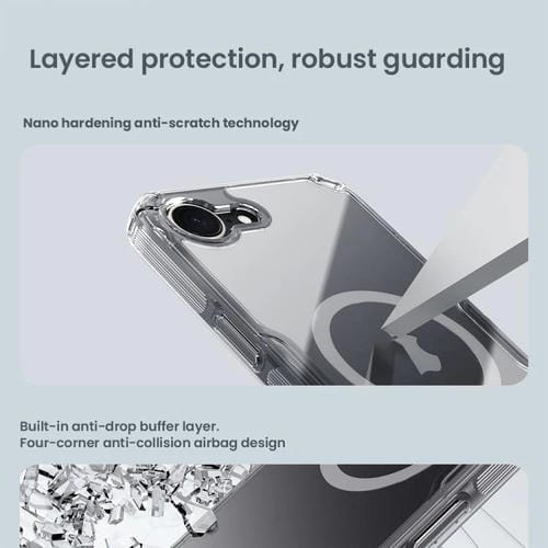 Funda para iPhone 16E Nillkin Ultra Clear Magnetic PC y TPU (Transparente)