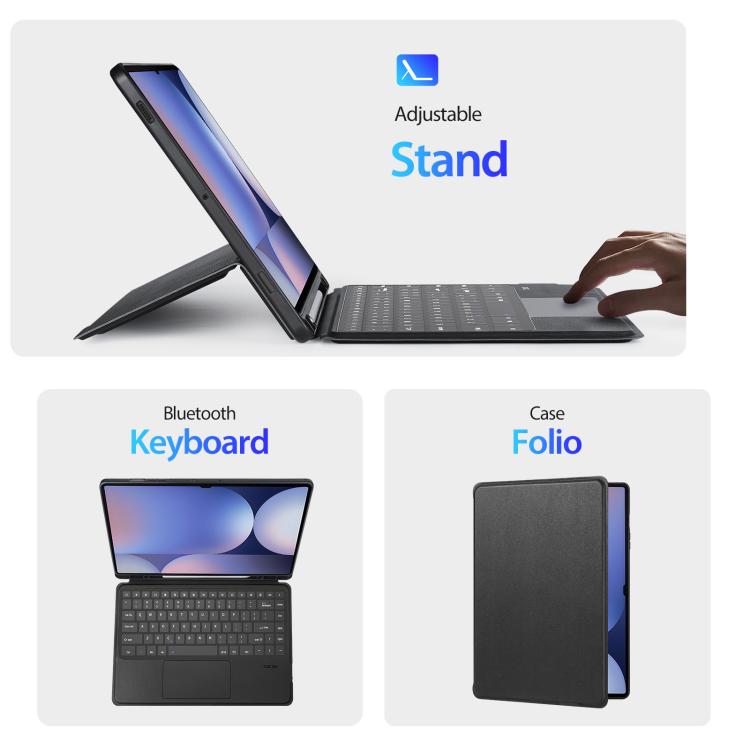 Funda con Teclado Magnético Inalámbrico Bluetooth Dux Ducis DK Series para Samsung Galaxy Tab S10 Ultra (Negro)