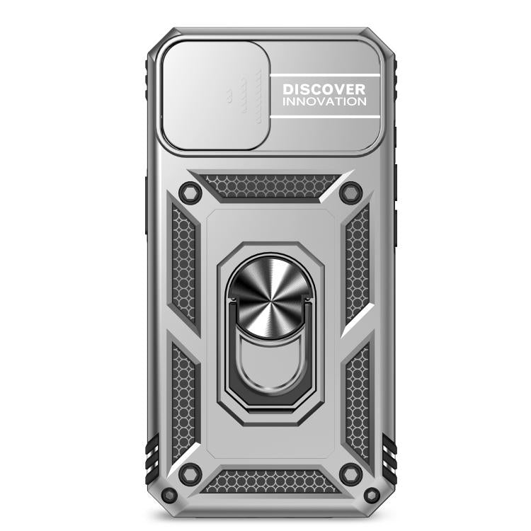 Funda para Teléfono Camshield iPhone 16E Soporte Deslizante (Plateada)