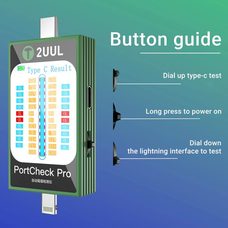 Detector Automático de Enchufes Traseros con Interfaz de Iluminación y Tipo C 5 V 2 A 2Uul Pw31 Portcheck Pro