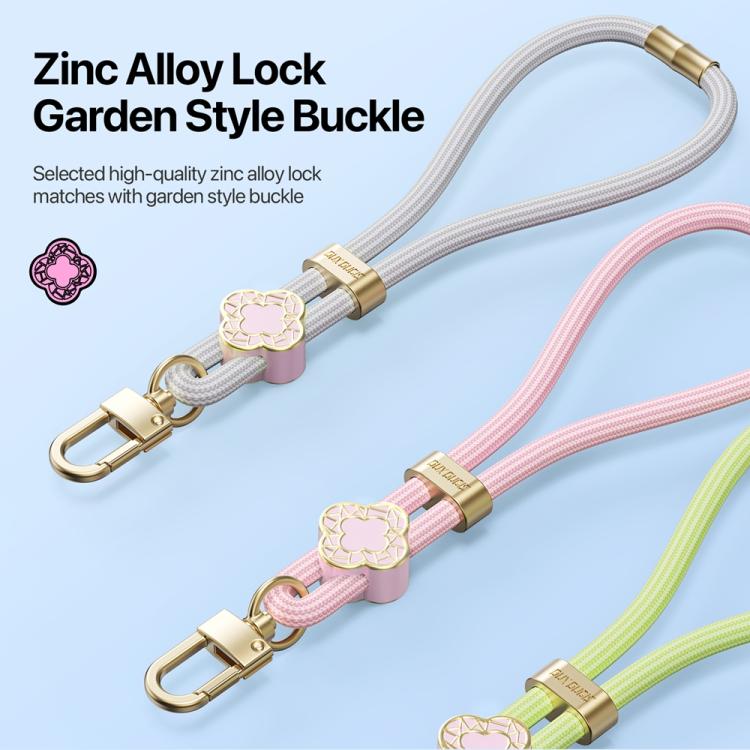 Cordón ajustable para teléfono Dux Ducis Garden Begonia (Gris)