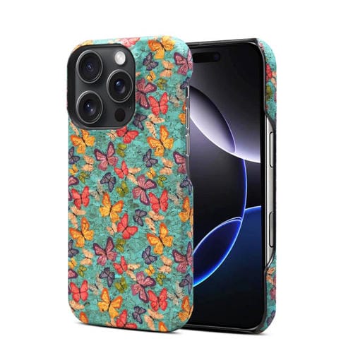 Funda para iPhone 16 Pro Denior A16 Flower Language Series Magsafe para PC (Mariposas)