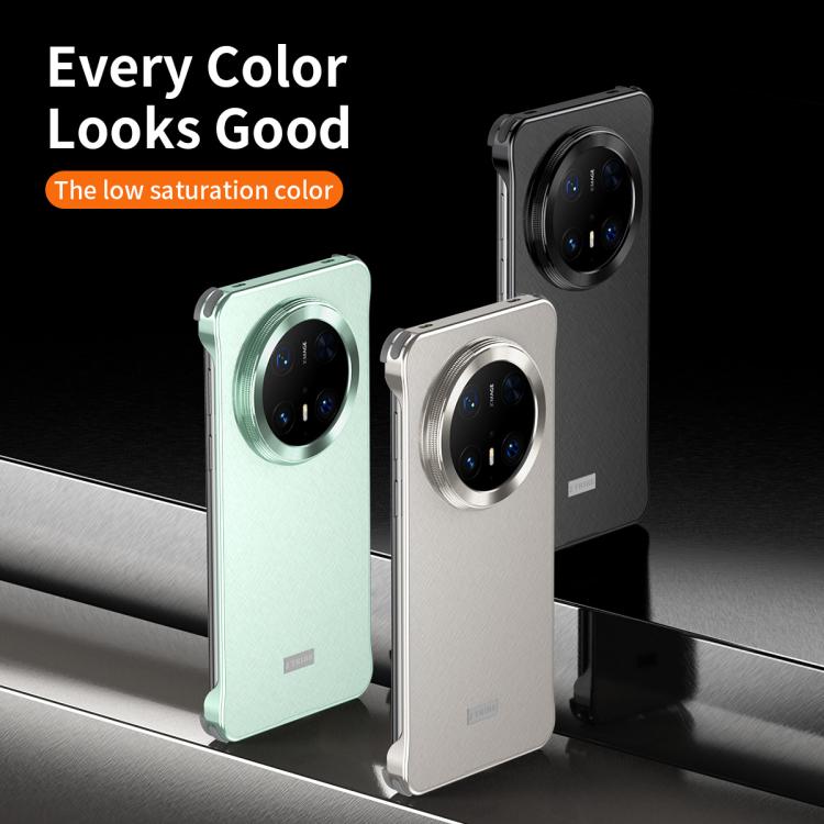 Funda de Metal Microesmerilado Huawei Mate 60 Pro para Teléfono (Negra)