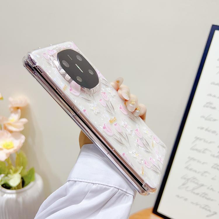Funda Protectora Huawei Mate Xt Diseño de Flores Textura Carcasa (Floral)