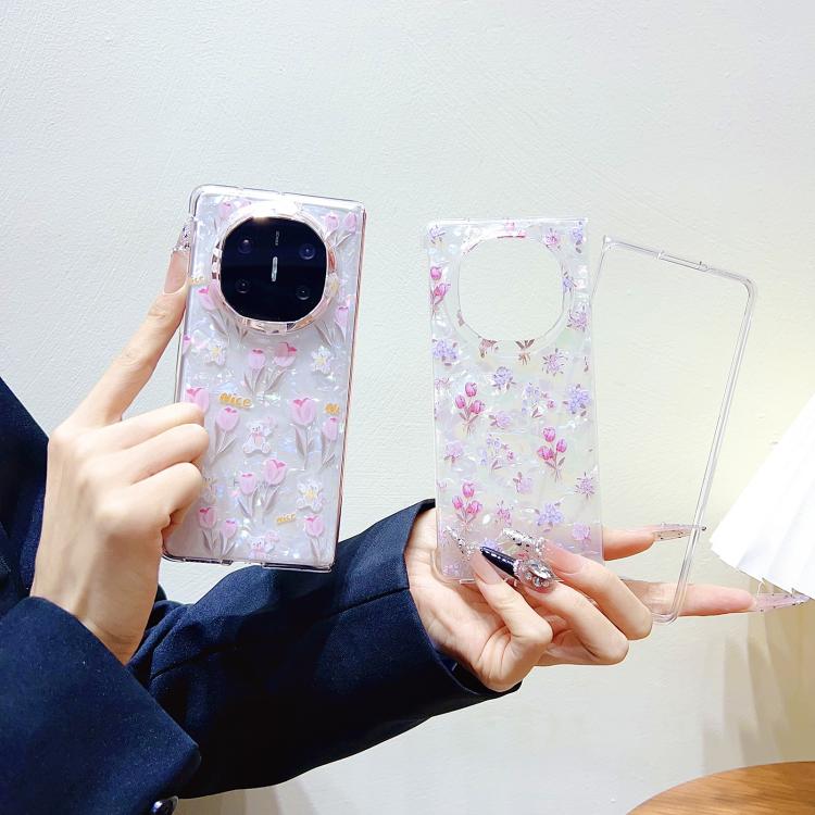 Funda Protectora Huawei Mate Xt Diseño de Flores Textura Carcasa (Floral)
