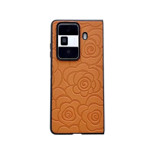 Funda Protectora Honor Magic Vs3 con Estampado de Camelia (Naranja)