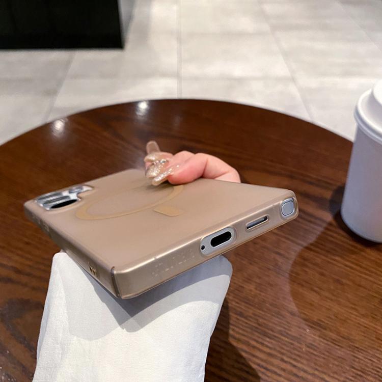 Funda para OnePlus Nord CE 4 Lite 5G con Protección Contra Frío, Hielo, Orificio Fino y Magsafe (Negro Transparente)
