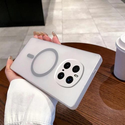 Funda para Teléfono PC con Orificio Fino y Protección Frío Magsafe para Honor Magic7 Pro (Gris Titanio)