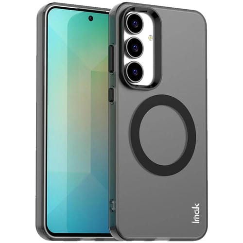 Funda IMAK Candy Series a prueba de golpes MagSafe para Samsung Galaxy S25 FE 5G (negra)