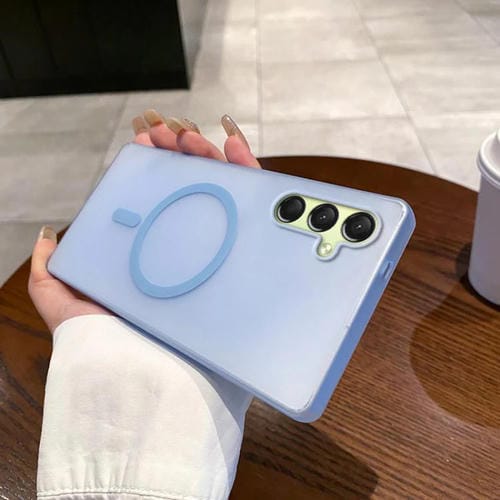 Funda para Teléfono Samsung Galaxy A16 5G Ice Fog Magsafe para PC (Azul Transparente)