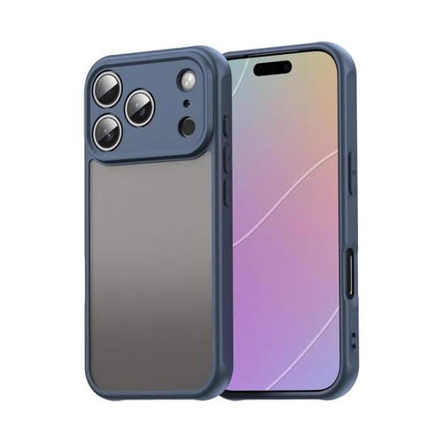 Funda híbrida de TPU y PC esmerilada Fan Dun Series para iPhone 17 Pro (azul)