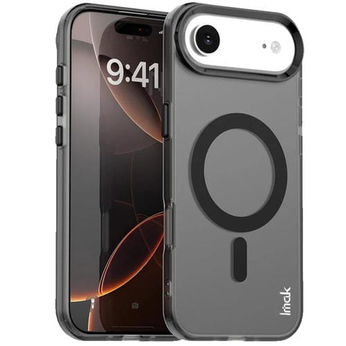 Funda IMAK Candy Series MagSafe a prueba de golpes para iPhone 17 Air (negra)