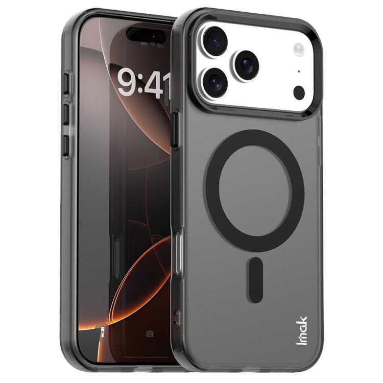 Funda IMAK Candy Series MagSafe a prueba de golpes para iPhone 17 Pro Max (negra)