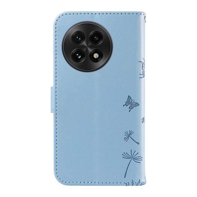 Funda de Cuero con Tapa para OnePlus 13 Diseño Diente de León (Azul Cielo)
