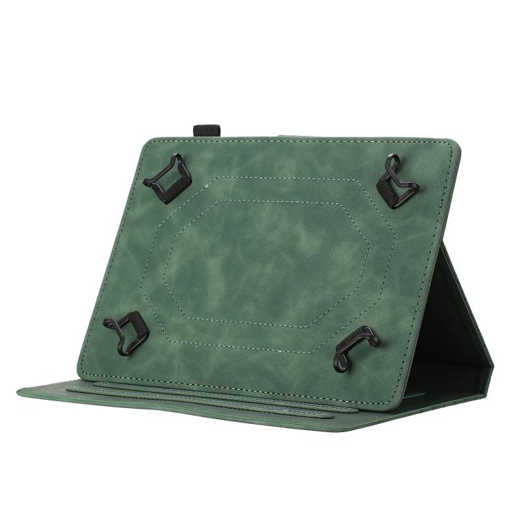 Funda para Tableta Inteligente Cuero con Relieve de Panal 8 Pulgadas (Verde)