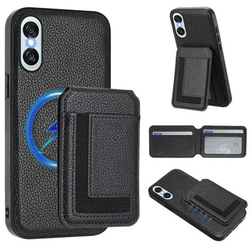Funda para Sony Xperia 10 Vi Cx01 con Tarjetero Magnético Magsafe Desmontable (Negra)