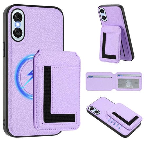 Funda para Sony Xperia 10 Vi Cx01 con Tarjetero Magnético Desmontable Magsafe (Morado Claro)