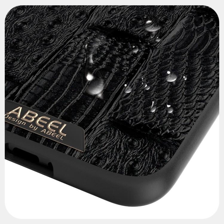 Para Huawei Pura 80 5G ABEEL Beast Pattern 6D Funda para teléfono de cuero genuino MagSafe con microrrelieve (verde)