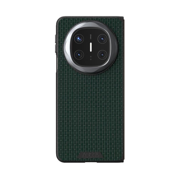Funda de Cuero Micro Relieve 6D Abeel Ruyi para Huawei Mate X6 (Verde)
