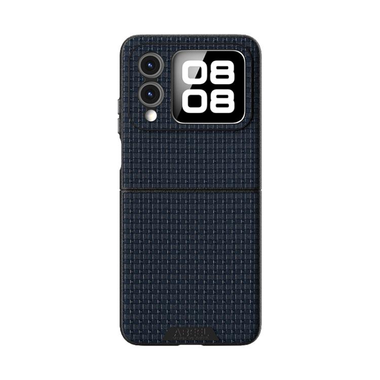 Funda de Cuero con Micro Relieve 6D y Magsafe para Huawei Nova Flip (Azul)