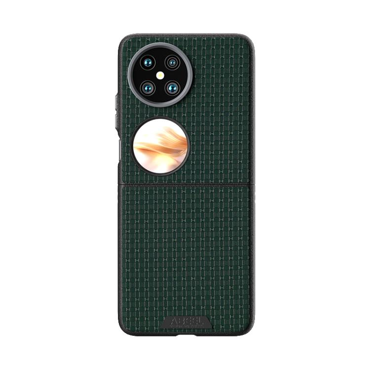 Funda de Cuero con Micro Relieve 6D y Magsafe para Huawei Pocket 2 (Verde)