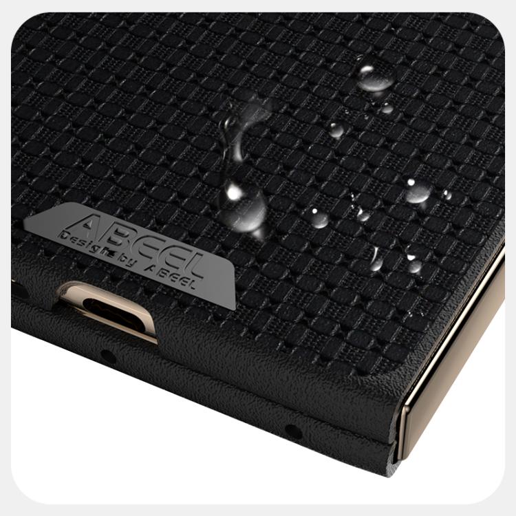 Funda de Cuero con Micro Relieve 6D y Magsafe para Huawei Mate X5 (Marrón)