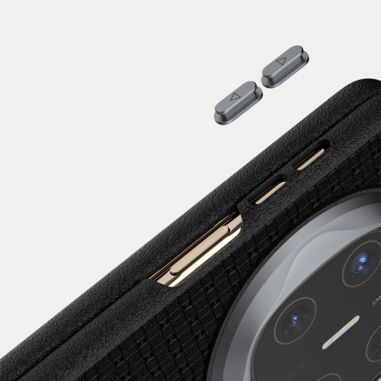 Funda de Cuero con Micro Relieve 6D y Magsafe para Huawei Mate X5 (Marrón)