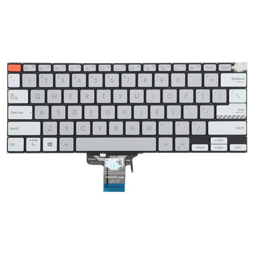 Hintergrundbeleuchtete Tastatur Asus Vivobook Pro 14X Modelle M7400 M4700 M4700Qc M4700PC M7600 M3400 M3401 M3401Q X7400 X3400 X3400P K3400P (Grau)