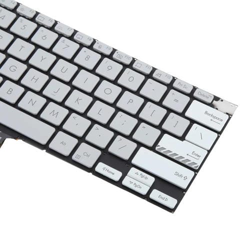 Hintergrundbeleuchtete Tastatur Asus Vivobook Pro 14X Modelle M7400 M4700 M4700Qc M4700PC M7600 M3400 M3401 M3401Q X7400 X3400 X3400P K3400P (Grau)