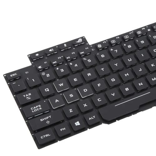 Teclado Retroiluminado Asus Fx63 Fx63V Fx503Vm Fx503Vd Zx63Ve Fz63V Gl503Vs (Blanco) (Versión USA)