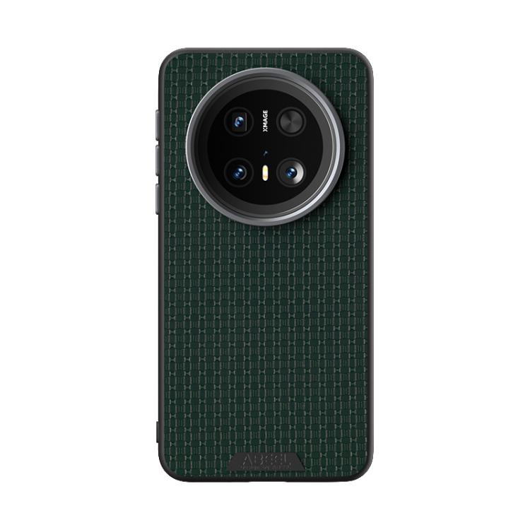 Funda de Cuero con Micro Relieve 6D Magsafe para Huawei Mate 70 Pro / 70 Pro+ (Verde)