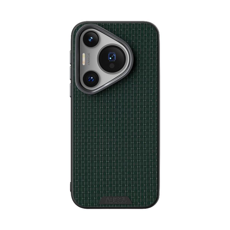 Funda de Cuero con Micro Relieve 6D Magsafe para Huawei Pura 70 Pro / 70 Pro+ (Verde)