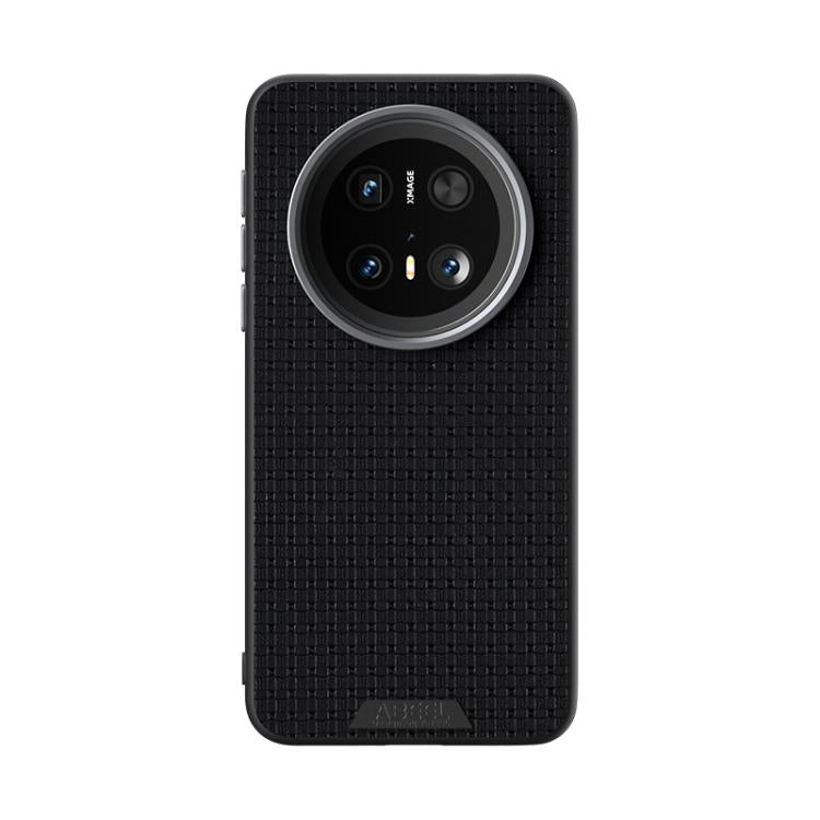 Funda de Cuero con Micro Relieve 6D Abeel Ruyi para Huawei Mate 70 (Negra)