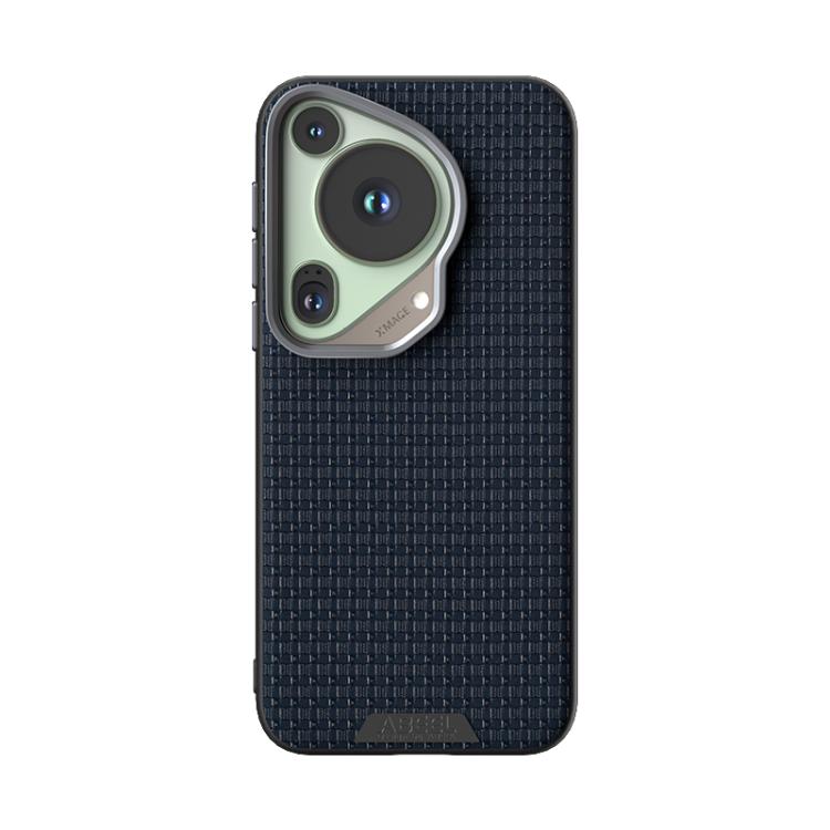 Funda de Cuero con Micro Relieve Magsafe 6D para Huawei Pura 70 Ultra (Azul)