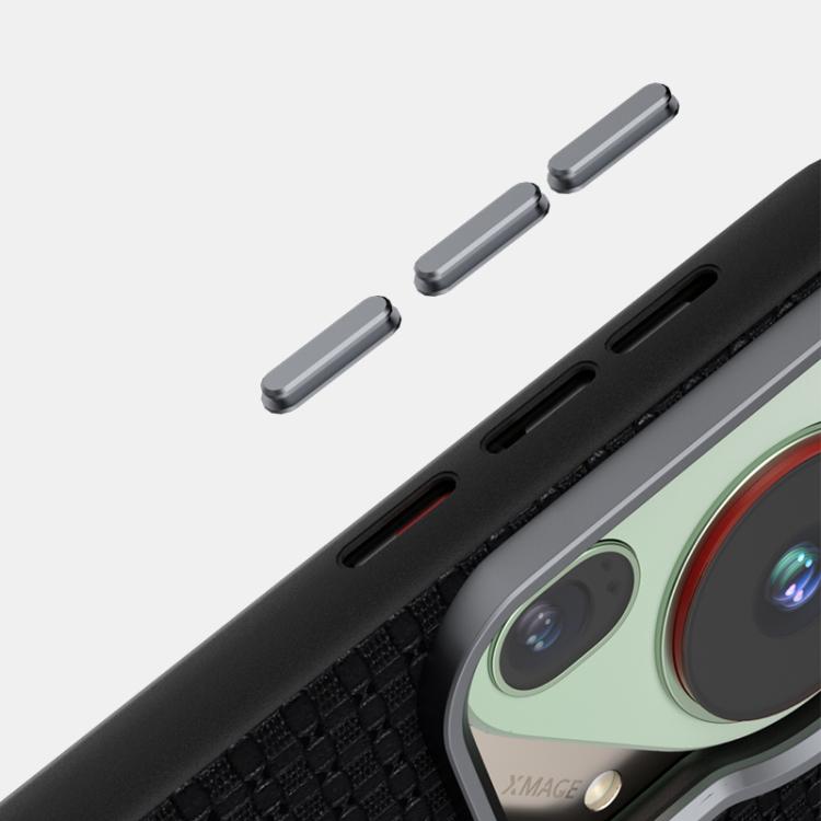 Funda de Cuero con Micro Relieve 6D y Magsafe para Huawei Pura 70 Abeel Ruyi (Azul)