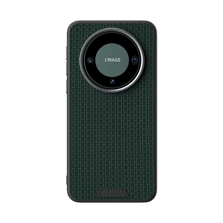 Funda de Cuero con Micro Relieve 6D Magsafe para Huawei Mate 60 Pro / 60 Pro+ (Verde)