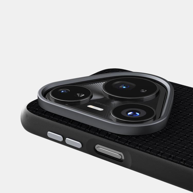 Funda de cuero con micro relieve MagSafe 6D para Huawei Pura 80 Ultra 5G (marrón)