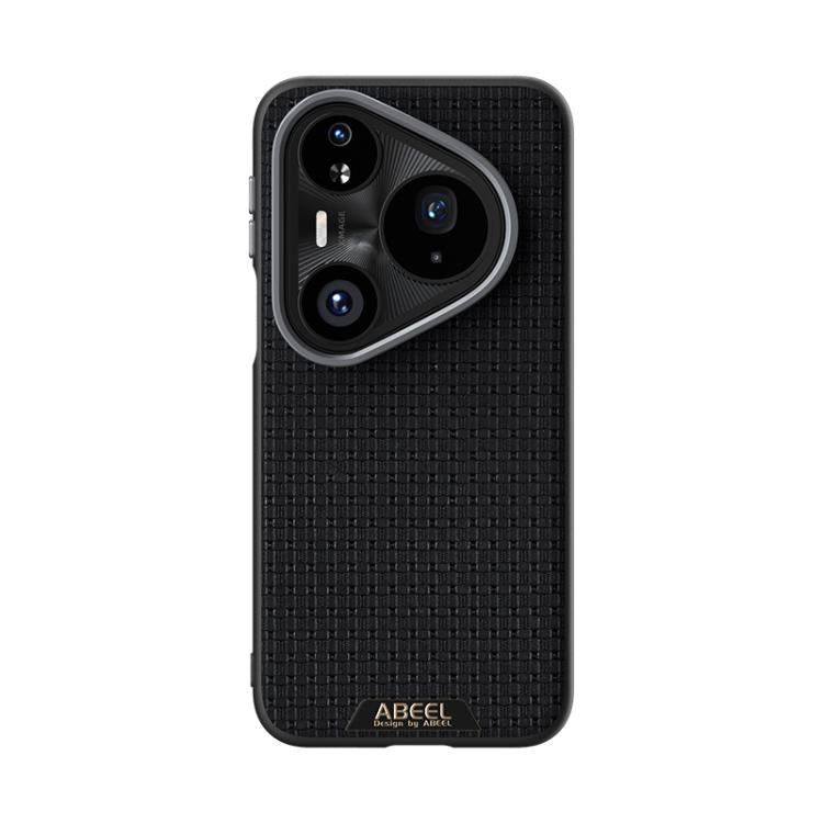 Funda de cuero con microrelieve 6D y MagSafe para Huawei Pura 80 Pro 5G / 80 Pro+ 5G (negro)
