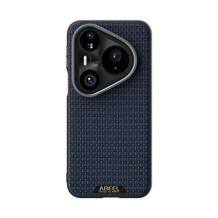 Funda de cuero con microrelieve 6D y MagSafe para Huawei Pura 80 Pro 5G / 80 Pro+ 5G (azul)