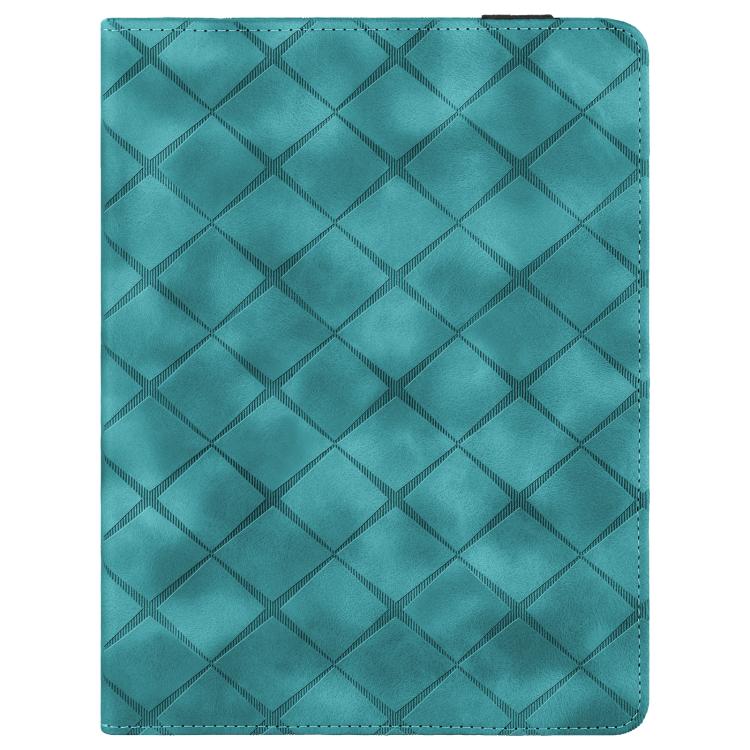 Funda de cuero con relieve de rombos para Xiaomi Redmi Pad 2 (verde)